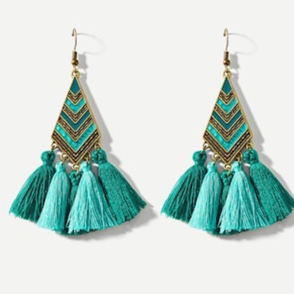 ⭐️ 💥LAST ONE Chevron Tassel Earrings